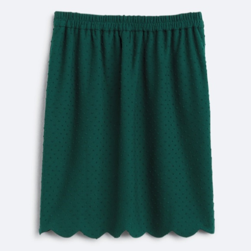 Kelly Green Ruffle Skirt - Picture 2 of 10